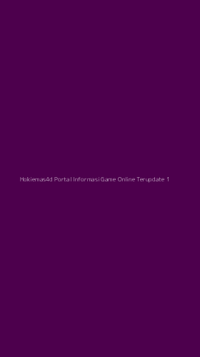 Tampilan Antarmuka Aplikasi Hokiemas4d Portal Informasi Game Online Terupdate - 1