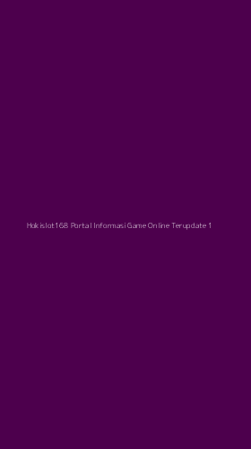 Tampilan Antarmuka Aplikasi Hokislot168 Portal Informasi Game Online Terupdate - 1