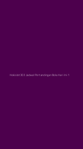 Tampilan Antarmuka Aplikasi Hokislot303 Jadwal Pertandingan Bola Hari Ini - 1