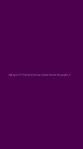 Tampilan Antarmuka Aplikasi Hokispin777 Portal Informasi Game Online Terupdate - 2