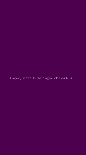 Tampilan Antarmuka Aplikasi Hokycoy Jadwal Pertandingan Bola Hari Ini - 4