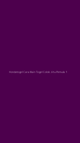 Tampilan Antarmuka Aplikasi Hondatogel Cara Main Togel Colok Jitu Pemula - 1