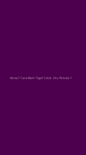 Tampilan Antarmuka Aplikasi Horas7 Cara Main Togel Colok Jitu Pemula - 1