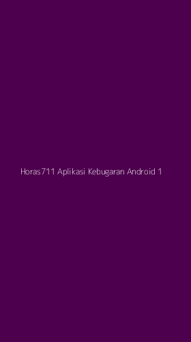 Tampilan Antarmuka Aplikasi Horas711 Aplikasi Kebugaran Android - 1