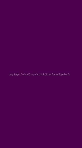 Tampilan Antarmuka Aplikasi Hugotogel Online Kumpulan Link Situs Game Populer - 3
