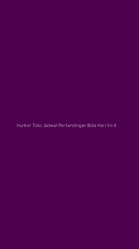 Tampilan Antarmuka Aplikasi Hunter Toto Jadwal Pertandingan Bola Hari Ini - 4