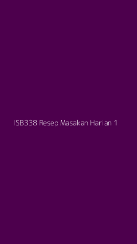 Tampilan Antarmuka Aplikasi Isb338 Resep Masakan Harian - 1