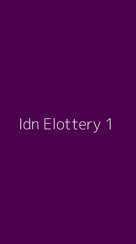 Tampilan Antarmuka Aplikasi Idn Elottery - 1