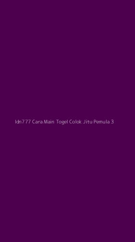 Tampilan Antarmuka Aplikasi Idn777 Cara Main Togel Colok Jitu Pemula - 3