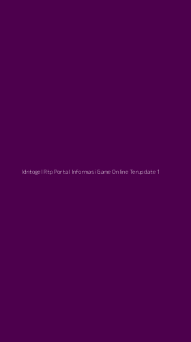 Tampilan Antarmuka Aplikasi Idntogel Rtp Portal Informasi Game Online Terupdate - 1