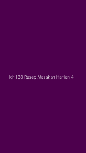 Tampilan Antarmuka Aplikasi Idr138 Resep Masakan Harian - 4