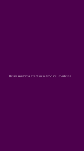 Tampilan Antarmuka Aplikasi Idxtoto Wap Portal Informasi Game Online Terupdate - 4
