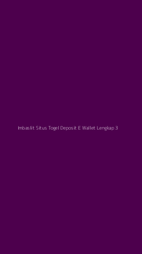 Tampilan Antarmuka Aplikasi Imbaslit Situs Togel Deposit E Wallet Lengkap - 3