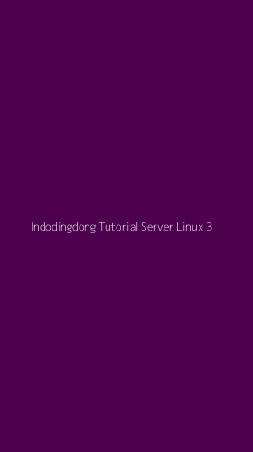 Tampilan Antarmuka Aplikasi Indodingdong Tutorial Server Linux - 3