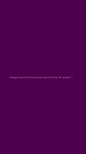 Tampilan Antarmuka Aplikasi Indogaming Portal Informasi Game Online Terupdate - 1