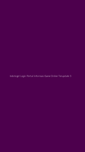 Tampilan Antarmuka Aplikasi Indotogel Login Portal Informasi Game Online Terupdate - 3