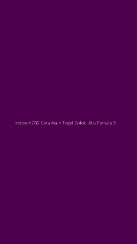 Tampilan Antarmuka Aplikasi Indowin789 Cara Main Togel Colok Jitu Pemula - 3
