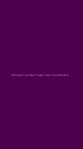 Tampilan Antarmuka Aplikasi Infinislot Cara Main Togel Colok Jitu Pemula - 4