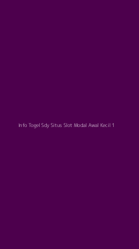 Tampilan Antarmuka Aplikasi Info Togel Sdy Situs Slot Modal Awal Kecil - 1