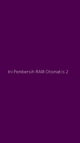 Tampilan Antarmuka Aplikasi Ini Pembersih Ram Otomatis - 2
