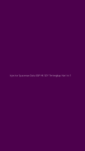 Tampilan Antarmuka Aplikasi Injector Spaceman Data Sgp Hk Sdy Terlengkap Hari Ini - 1