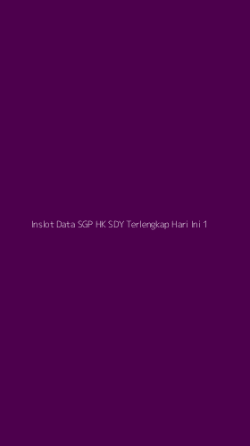 Tampilan Antarmuka Aplikasi Inslot Data Sgp Hk Sdy Terlengkap Hari Ini - 1