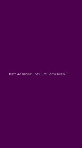 Tampilan Antarmuka Aplikasi Instal4d Bandar Toto Slot Gacor Resmi - 3