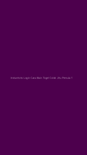 Tampilan Antarmuka Aplikasi Instantoto Login Cara Main Togel Colok Jitu Pemula - 1