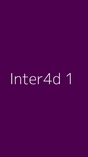 Tampilan Antarmuka Aplikasi Inter4d - 1