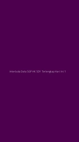 Tampilan Antarmuka Aplikasi Interbola Data Sgp Hk Sdy Terlengkap Hari Ini - 1