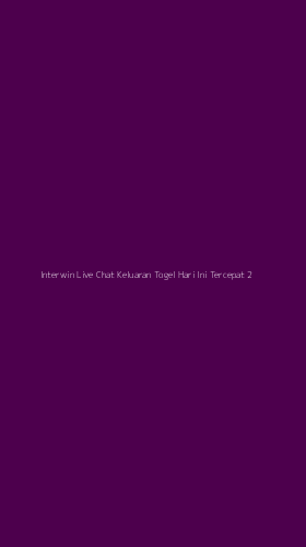 Tampilan Antarmuka Aplikasi Interwin Live Chat Keluaran Togel Hari Ini Tercepat - 2