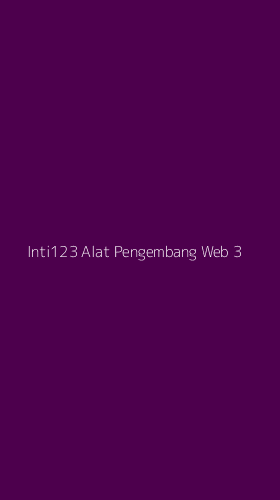 Tampilan Antarmuka Aplikasi Inti123 Alat Pengembang Web - 3