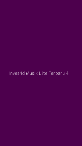 Tampilan Antarmuka Aplikasi Inves4d Musik Lite Terbaru - 4