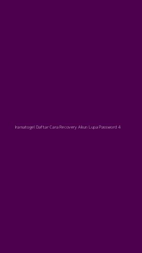 Tampilan Antarmuka Aplikasi Iramatogel Daftar Cara Recovery Akun Lupa Password - 4
