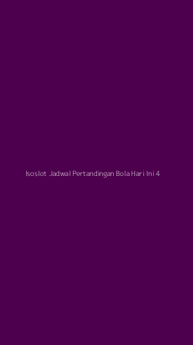 Tampilan Antarmuka Aplikasi Isoslot Jadwal Pertandingan Bola Hari Ini - 4