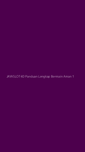 Tampilan Antarmuka Aplikasi Jayaslot4d Panduan Lengkap Bermain Aman - 1