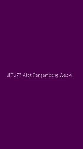 Tampilan Antarmuka Aplikasi Jitu77 Alat Pengembang Web - 4