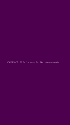 Tampilan Antarmuka Aplikasi Jokerslot123 Daftar Akun Pro Slot Internasional - 4