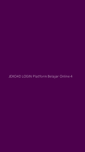 Tampilan Antarmuka Aplikasi Joko4d Login Platform Belajar Online - 4