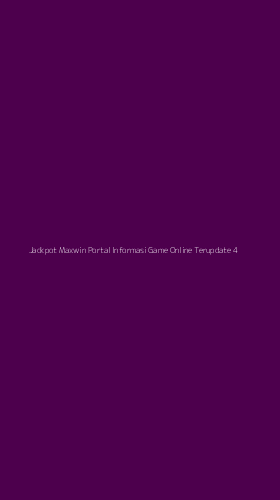 Tampilan Antarmuka Aplikasi Jackpot Maxwin Portal Informasi Game Online Terupdate - 4