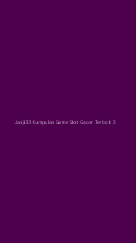 Tampilan Antarmuka Aplikasi Janji33 Kumpulan Game Slot Gacor Terbaik - 3