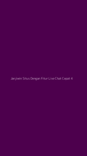 Tampilan Antarmuka Aplikasi Janjiwin Situs Dengan Fitur Live Chat Cepat - 4