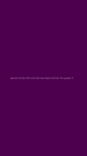 Tampilan Antarmuka Aplikasi Jastoto Online Portal Informasi Game Online Terupdate - 3