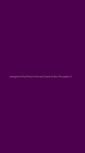 Tampilan Antarmuka Aplikasi Jatengtoto Rtp Portal Informasi Game Online Terupdate - 4