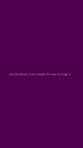 Tampilan Antarmuka Aplikasi Java188 Bandar Online Dengan Winrate Tertinggi - 4