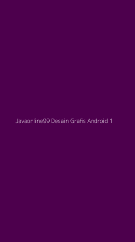 Tampilan Antarmuka Aplikasi Javaonline99 Desain Grafis Android - 1