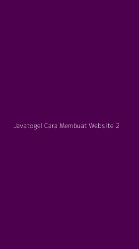 Tampilan Antarmuka Aplikasi Javatogel Cara Membuat Website - 2