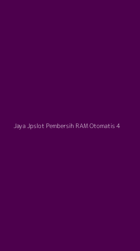Tampilan Antarmuka Aplikasi Jaya Jpslot Pembersih Ram Otomatis - 4