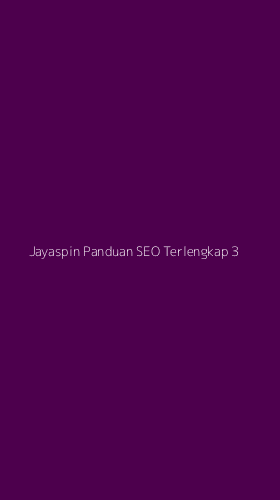 Tampilan Antarmuka Aplikasi Jayaspin Panduan Seo Terlengkap - 3