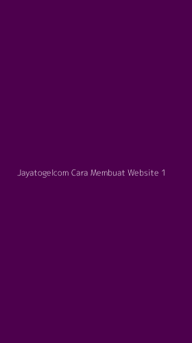 Tampilan Antarmuka Aplikasi Jayatogelcom Cara Membuat Website - 1